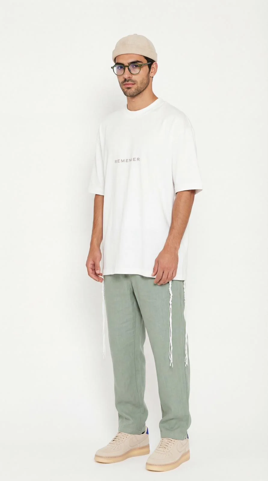 613 - Oversized T-Shirt with Tzitzit - Image 2