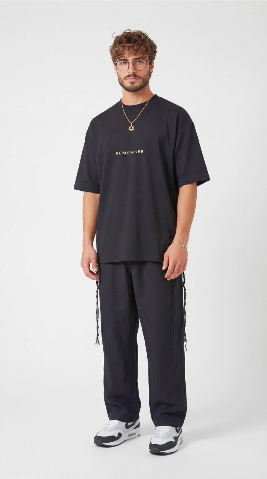 613 - Oversized T-Shirt with Tzitzit - Image 2