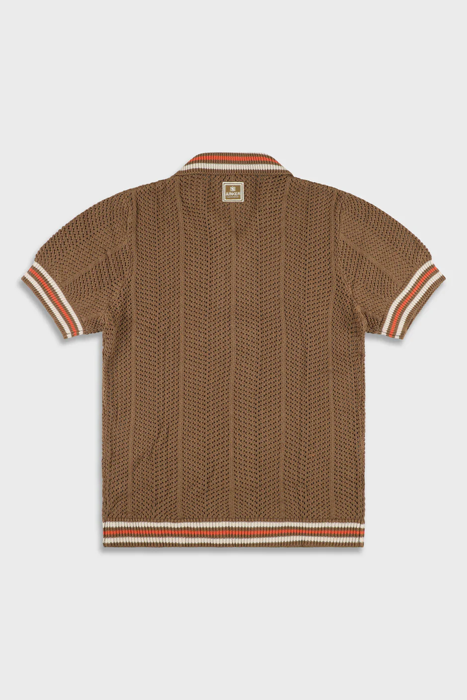 Ainker 802 Brown Knit Button Shirt - Image 2