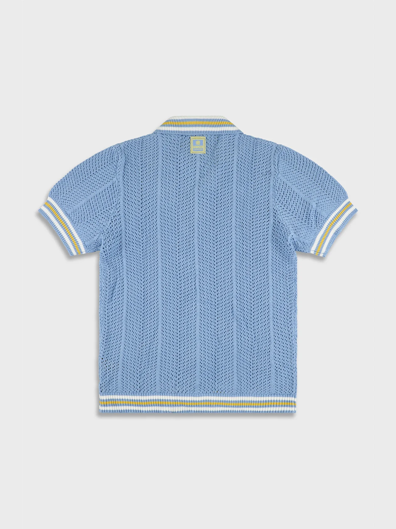 Ainker 802 Light Blue Knit Button Shirt - Image 2