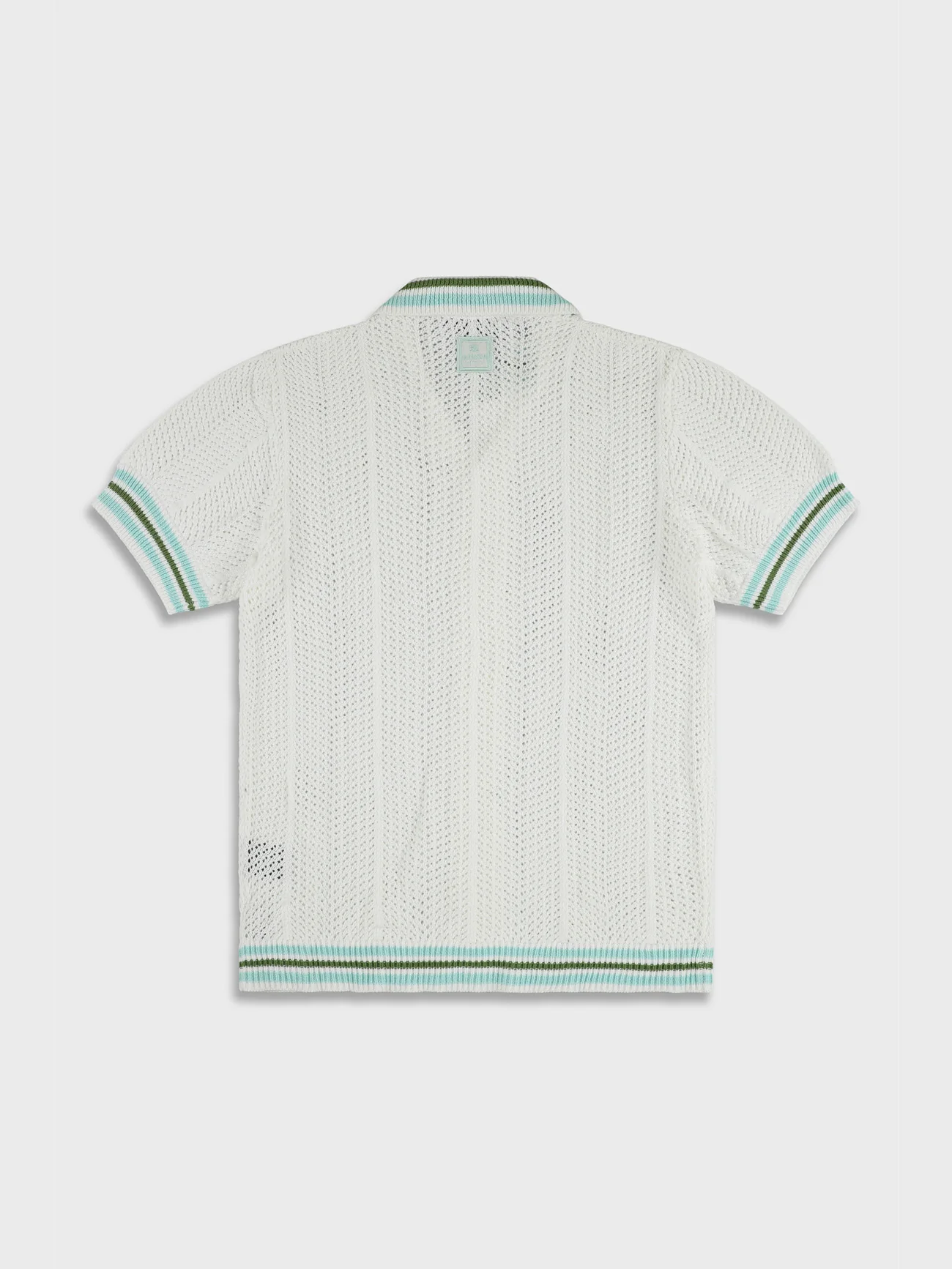 Ainker 802 White Knit Button Shirt - Image 2