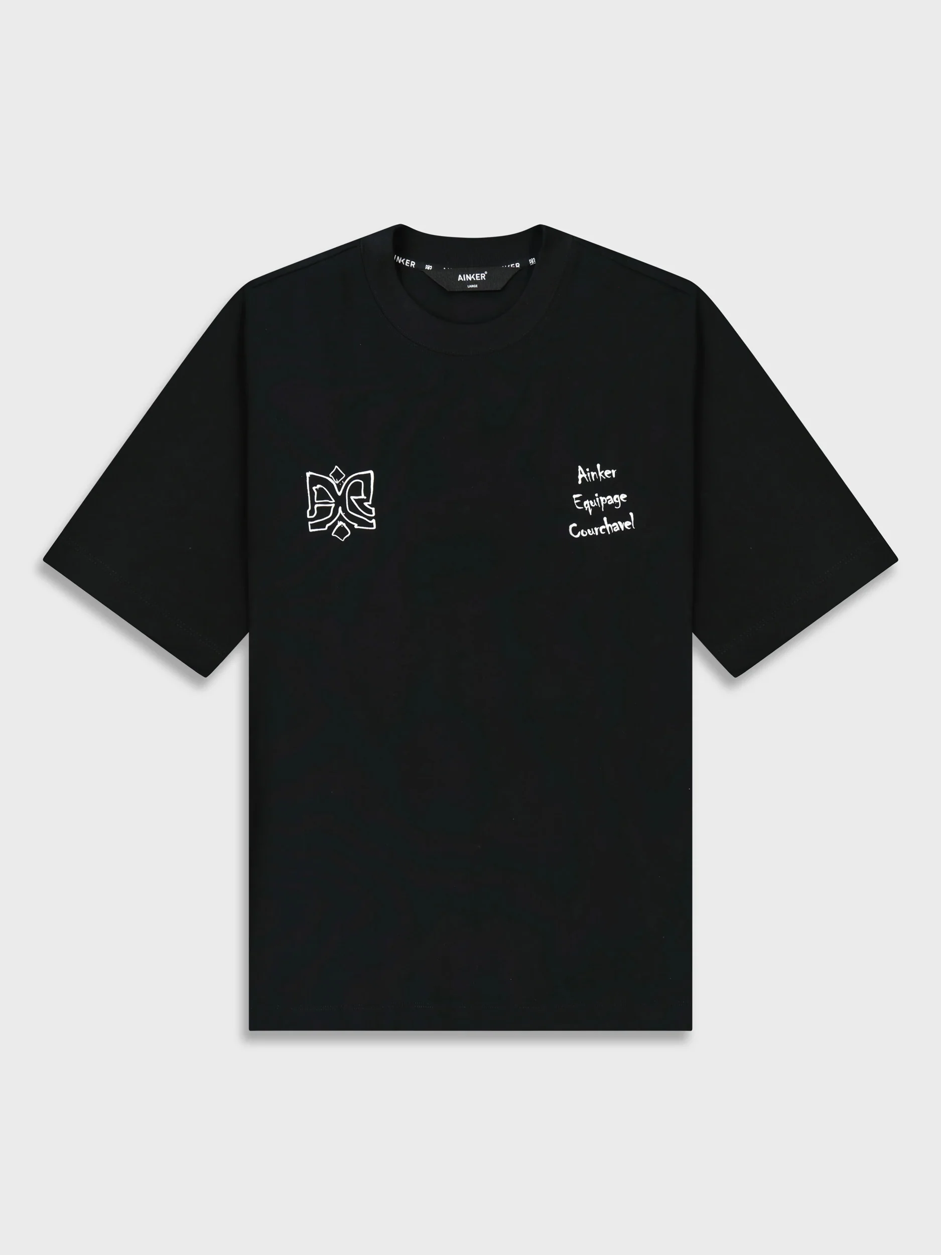 Ainker Cotton 561 Black T-Shirt