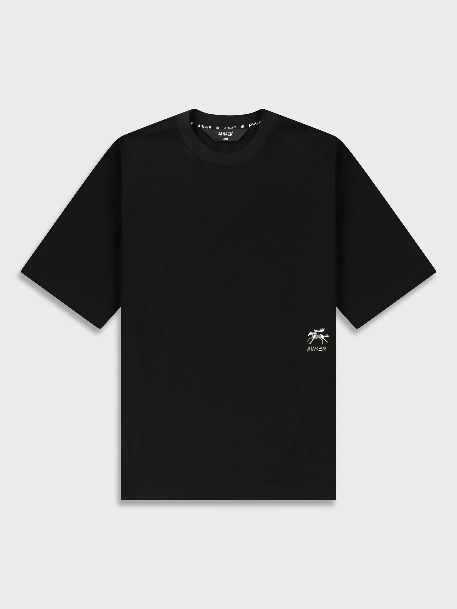 Ainker Mercerized 541 Black T-Shirt
