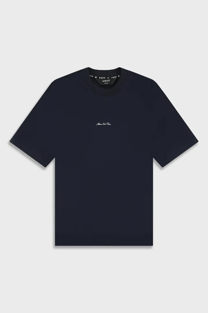 Ainker Mercerized 722 Navy T-Shirt