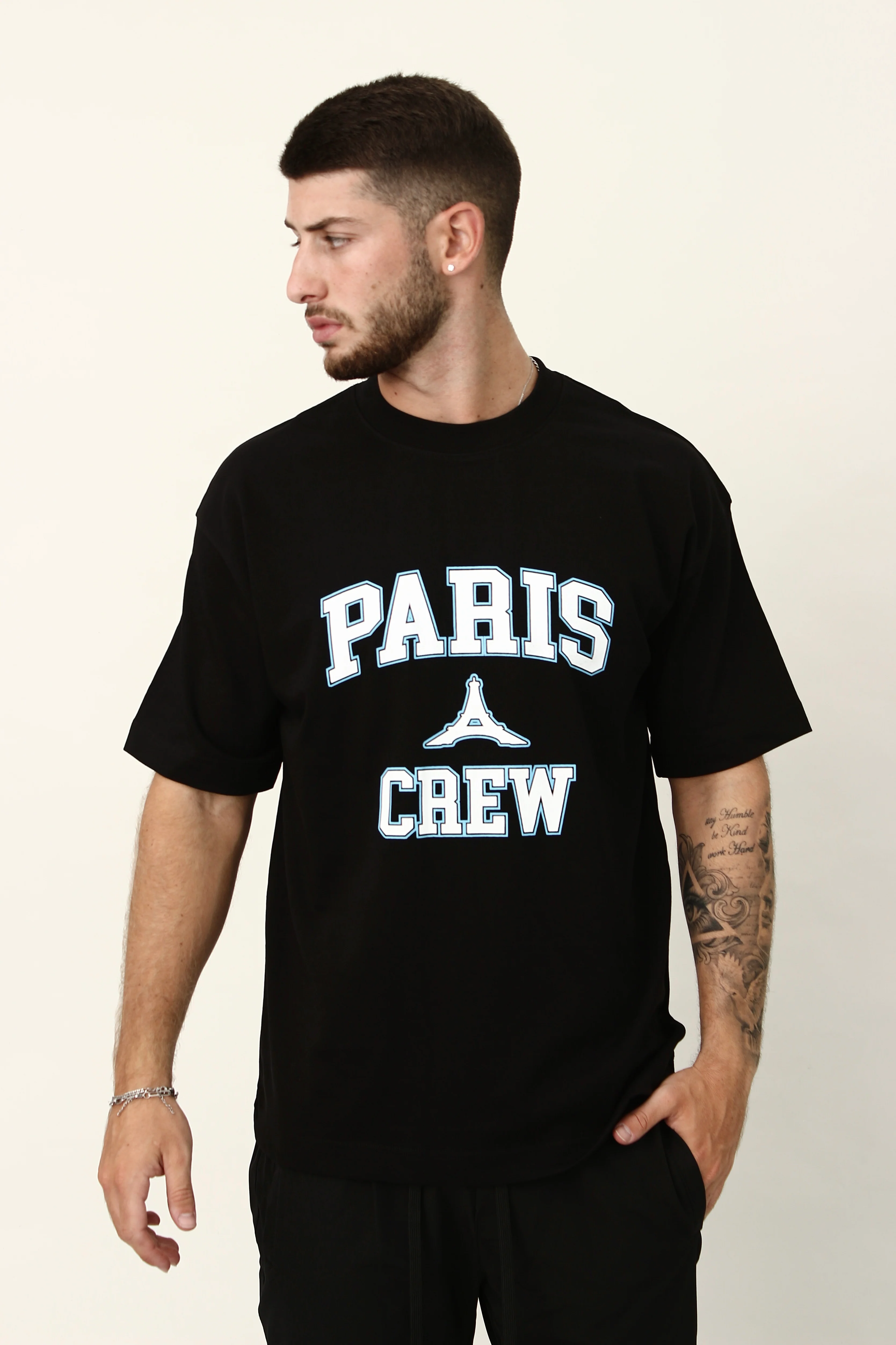 CREW Milano Eiffel Print Oversized T-Shirt - Image 3