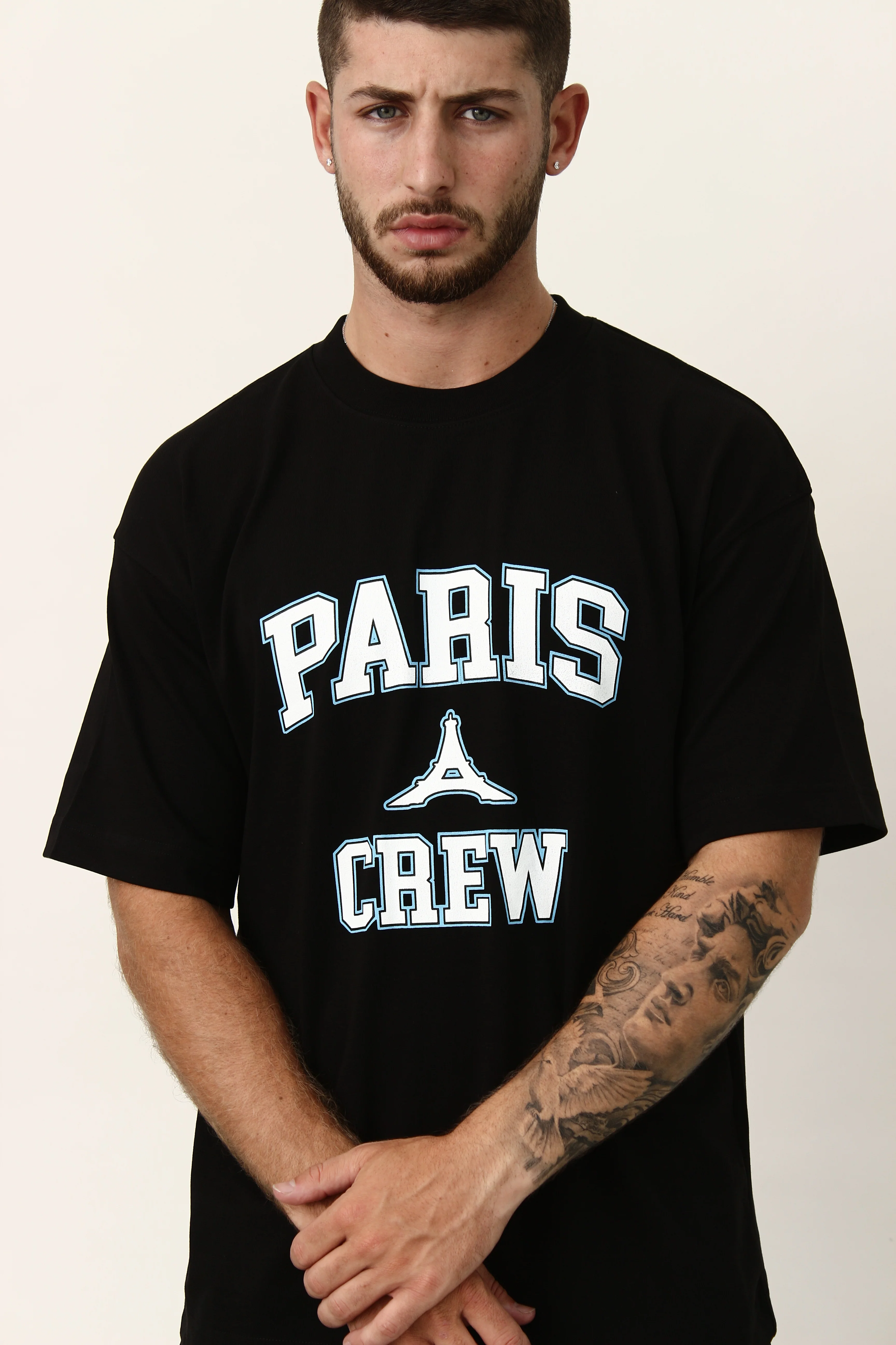 CREW Milano Eiffel Print Oversized T-Shirt - Image 5