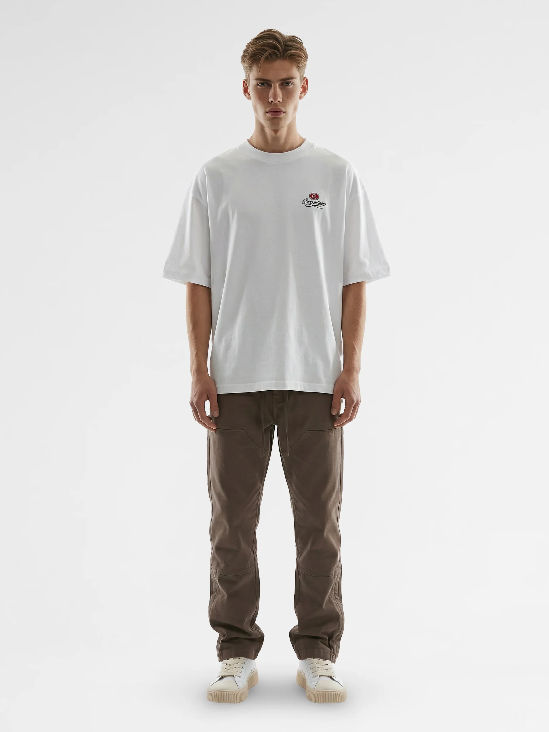 CREW Milano Oversized T-Shirt Logo Print - Image 4