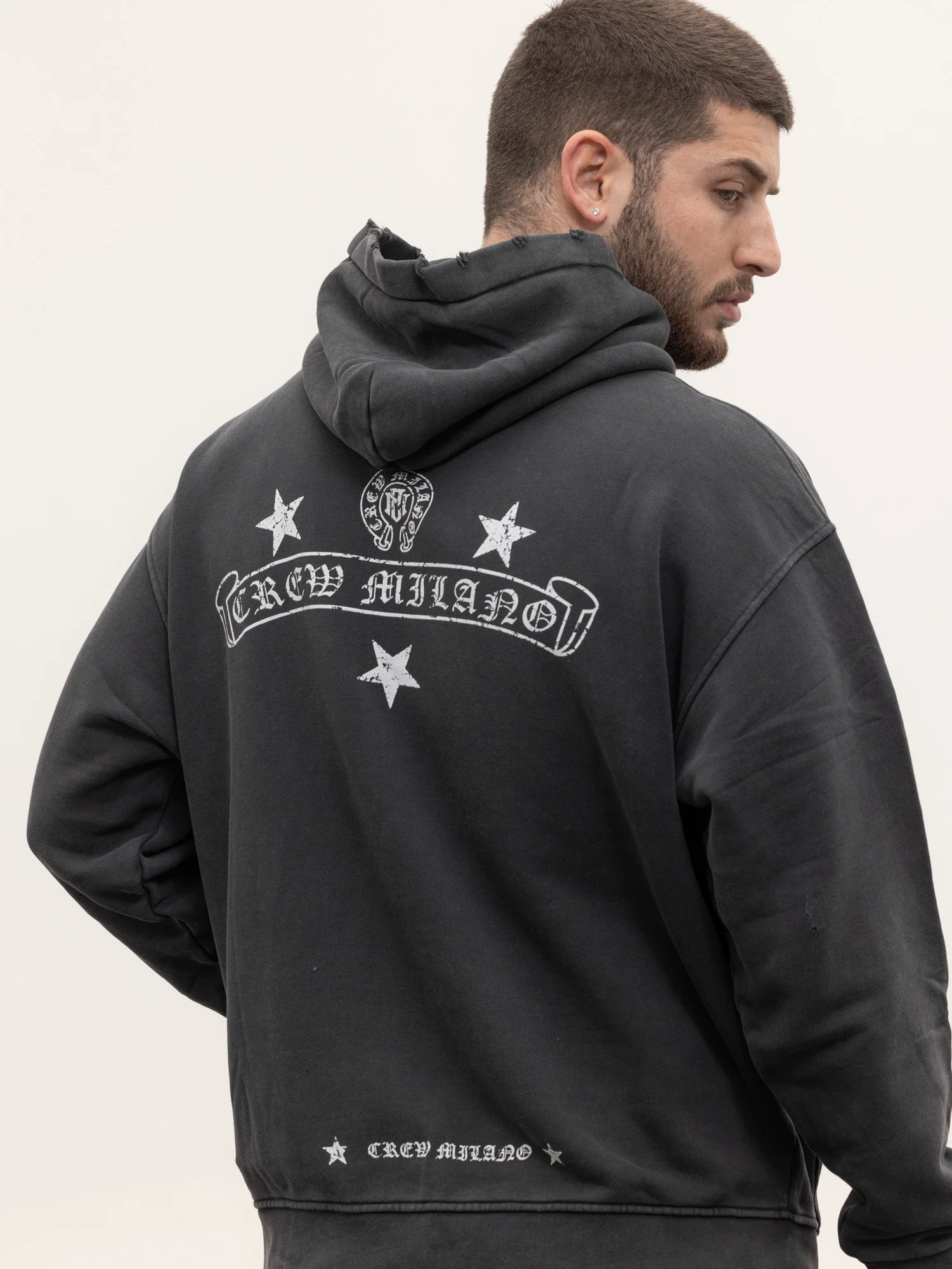 CREW MILANO Relax Logo Hoodie - Image 4
