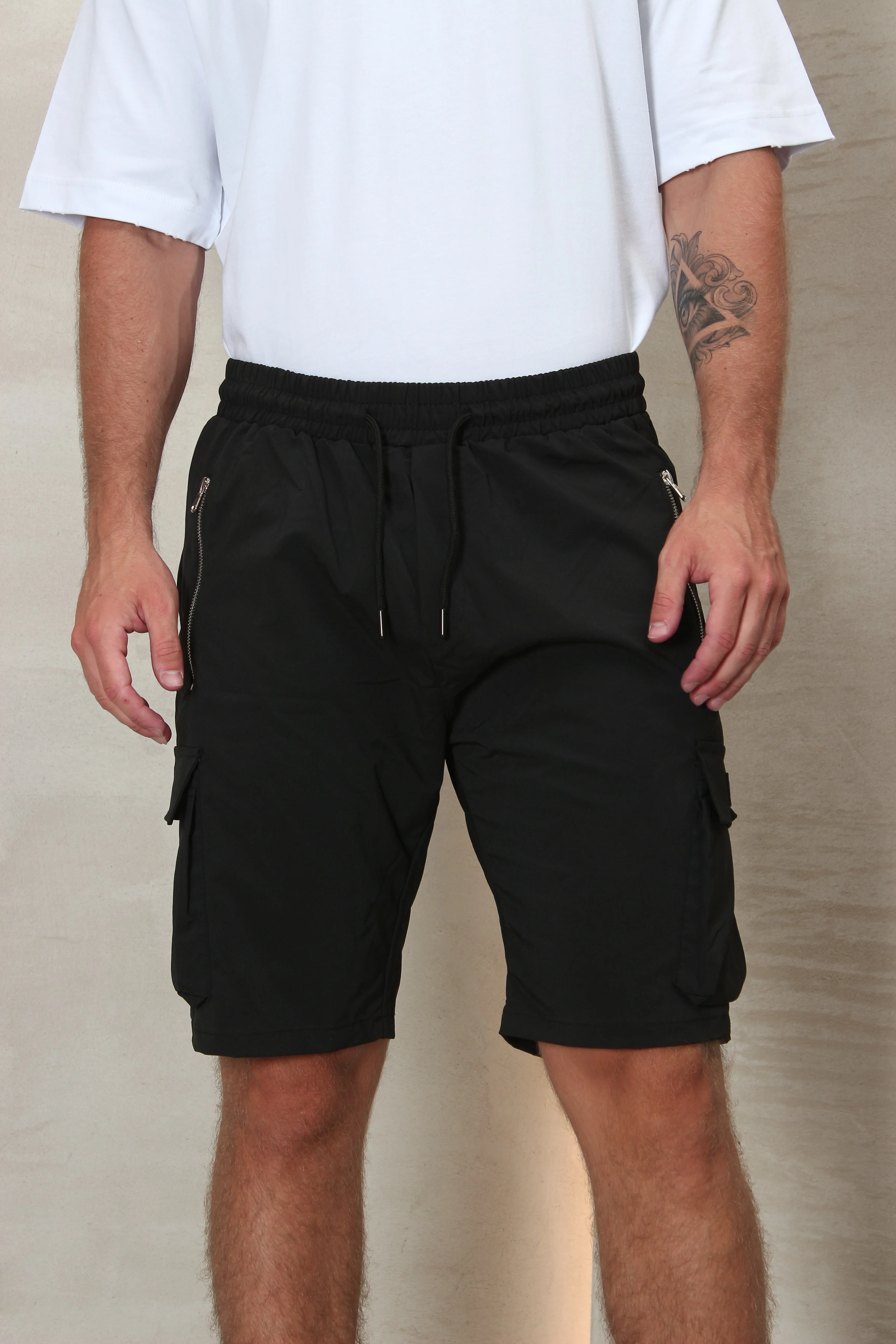 CREW Milano Short Cargo Pants Zipper Long Pocket - Image 13