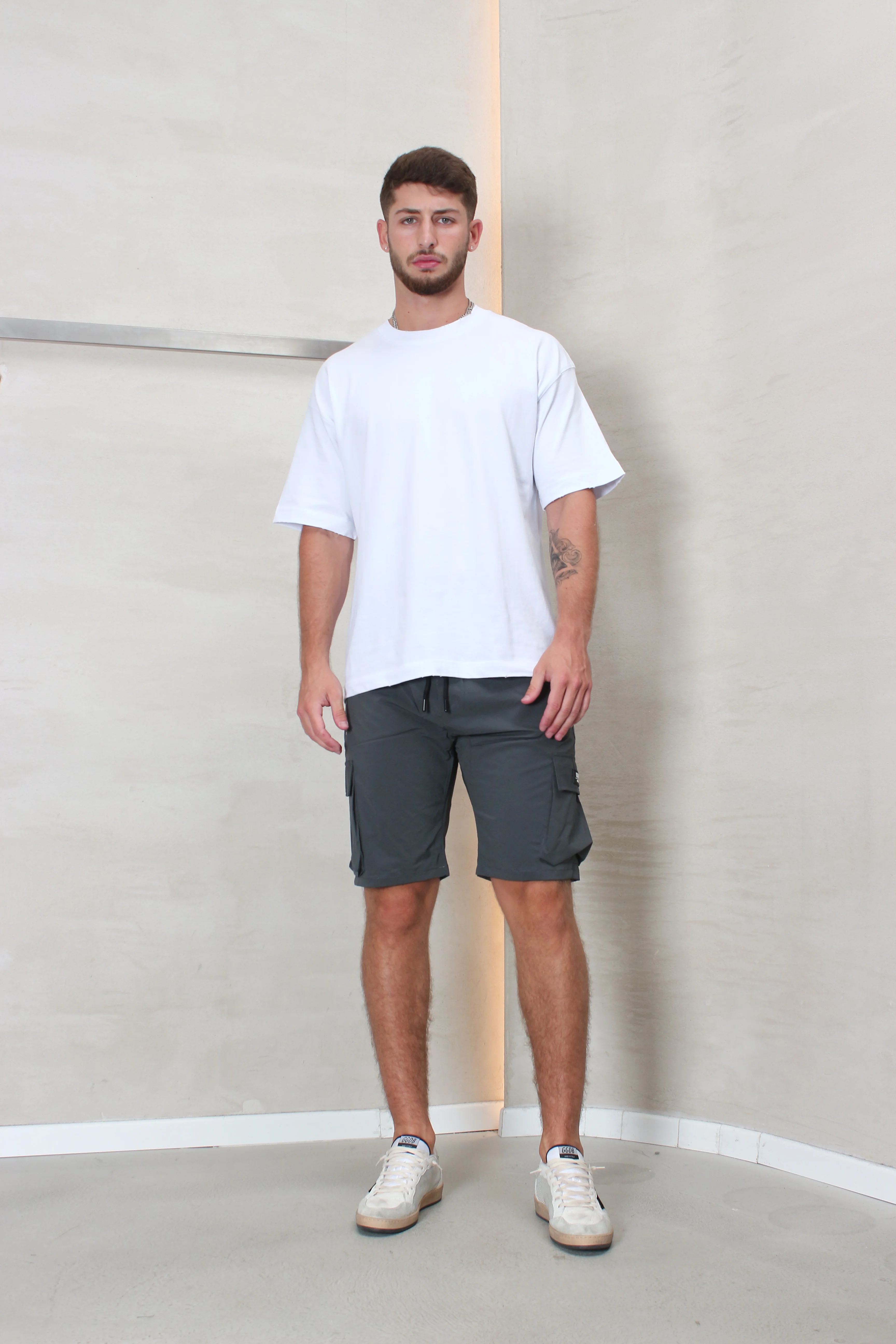CREW Milano Short Cargo Pants Zipper Long Pocket - Image 22