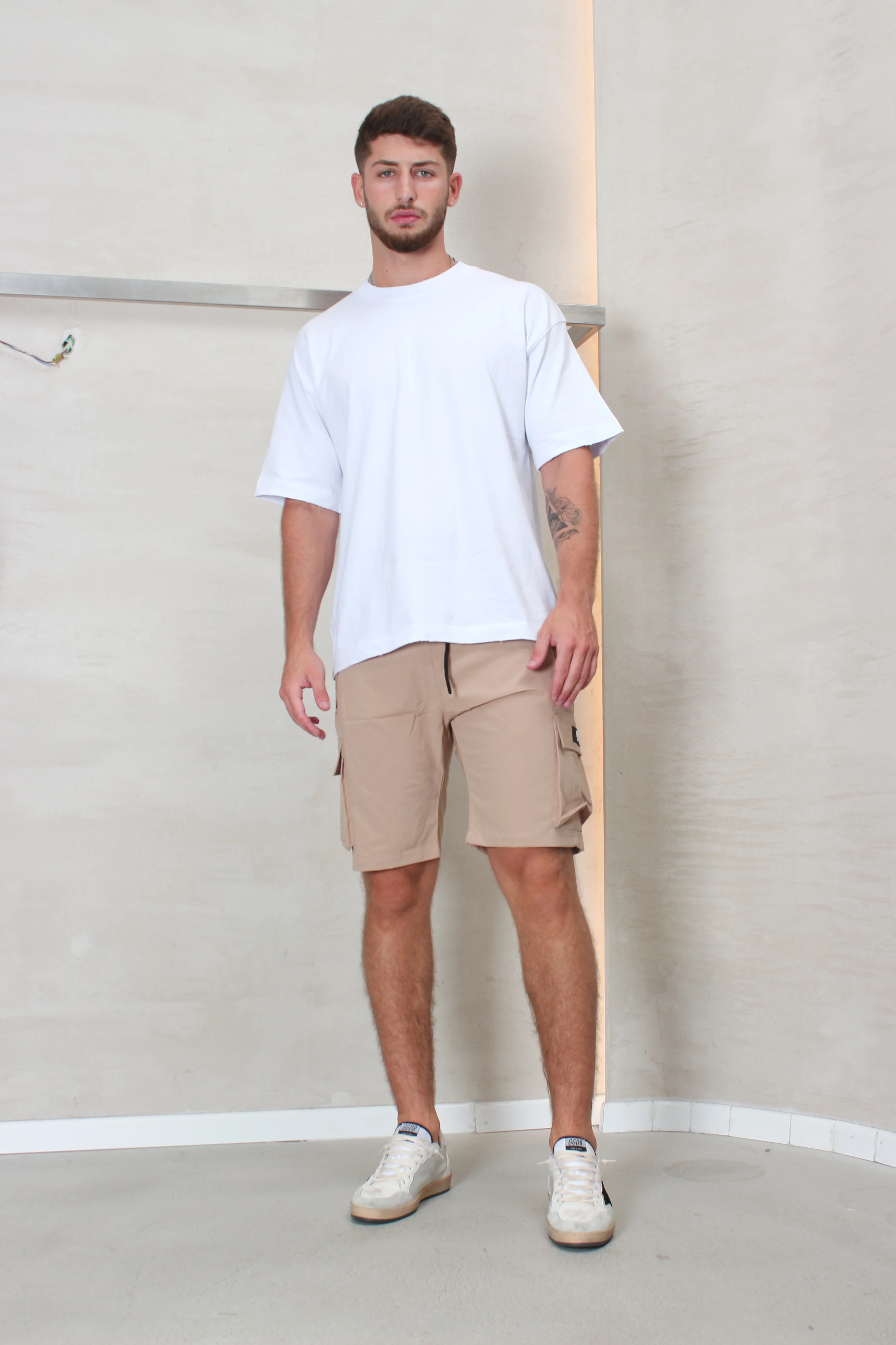 CREW Milano Short Cargo Pants Zipper Long Pocket - Image 27