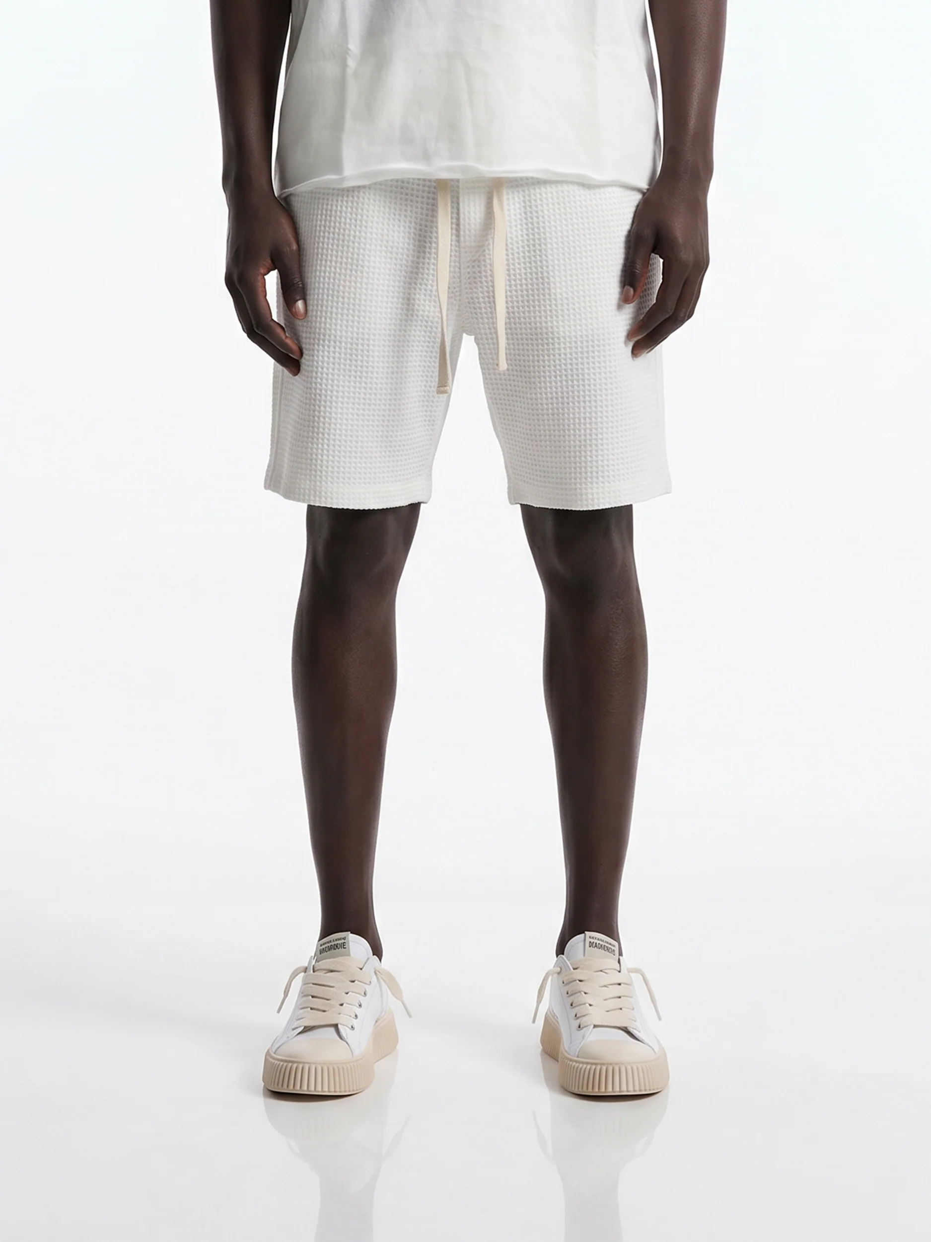 CREW Milano Waffle Shorts White
