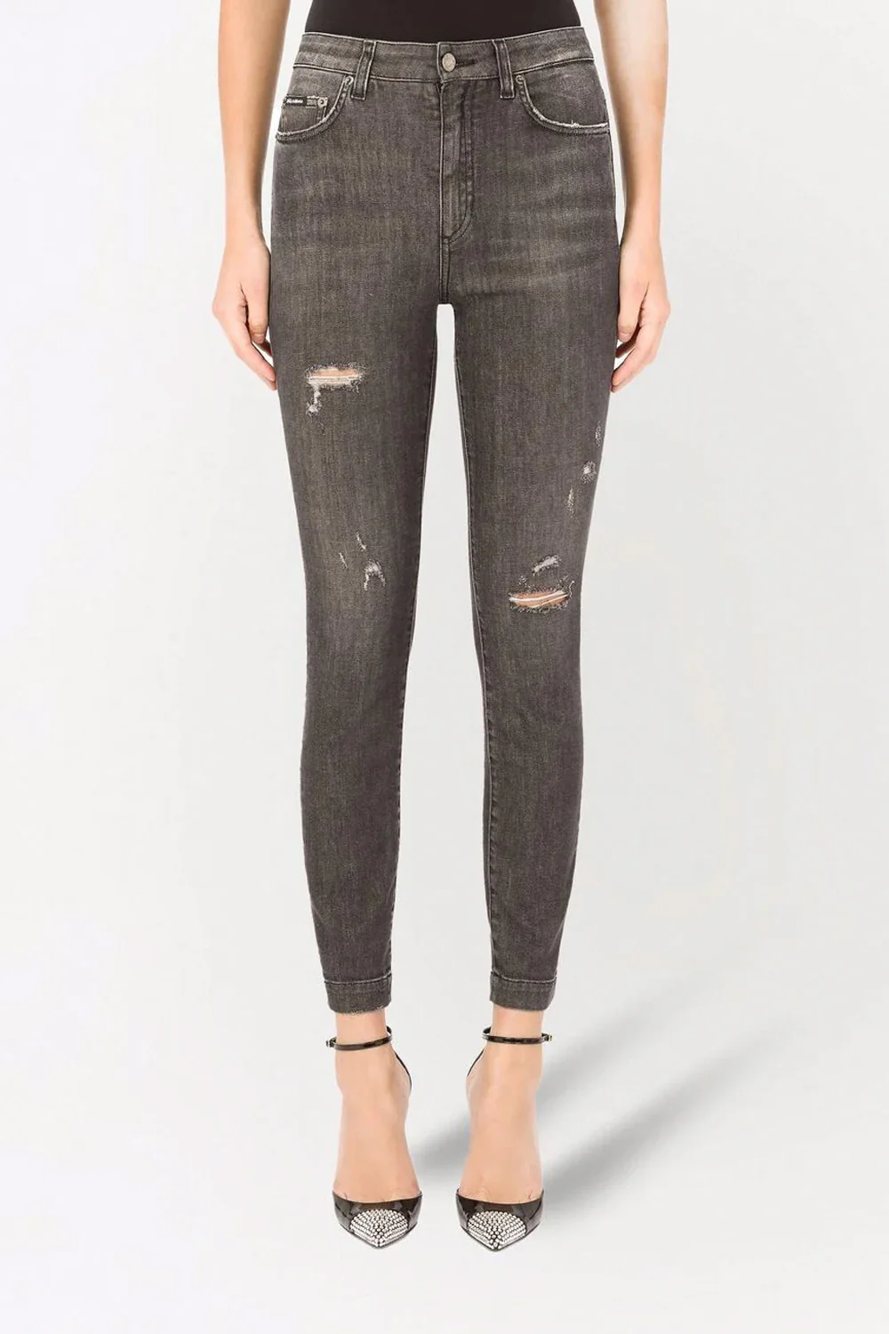 Dolce & Gabbana high-waist distressed skinny jeans - Image 4