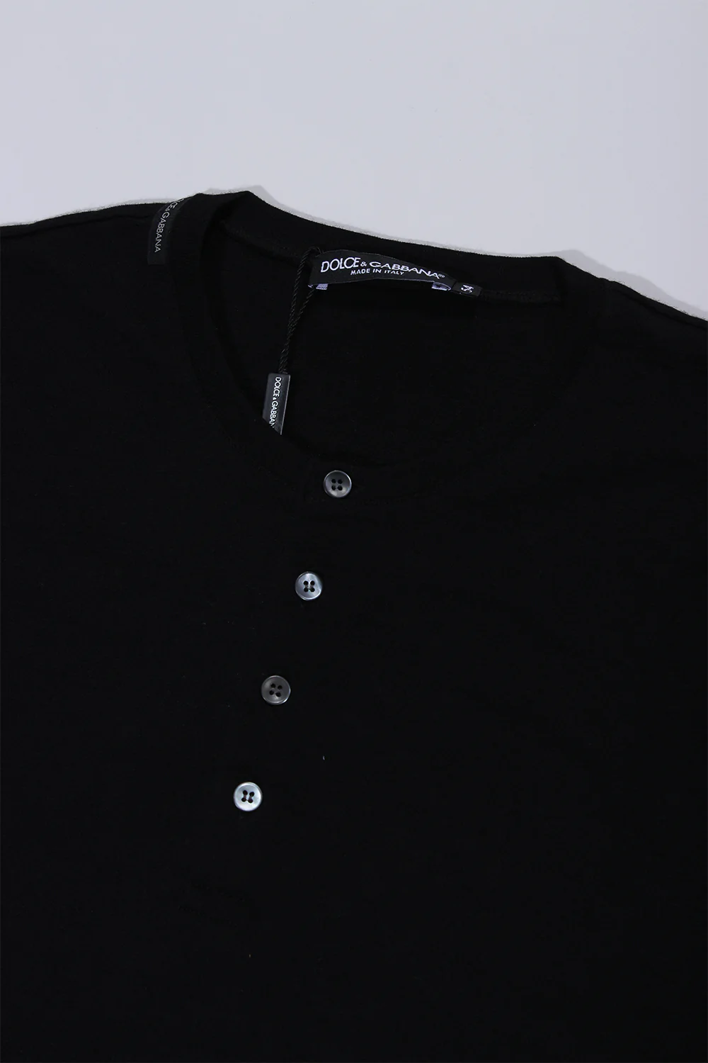 Dolce & Gabbana t-shirt Button Placket black - Image 2