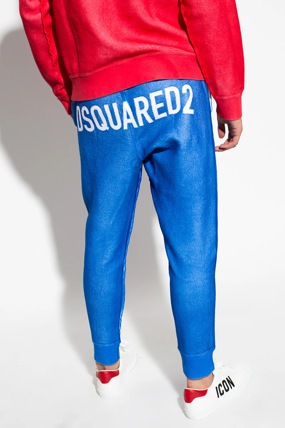 DSQUARED2 Blue Logo Print Sweatpants - Image 2