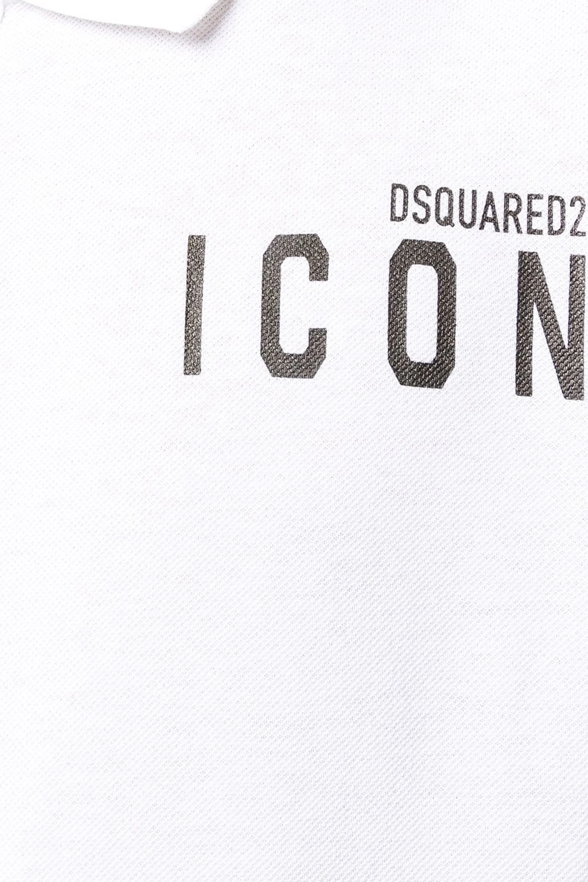 Dsquared2 Icon-print white polo shirt - Image 4