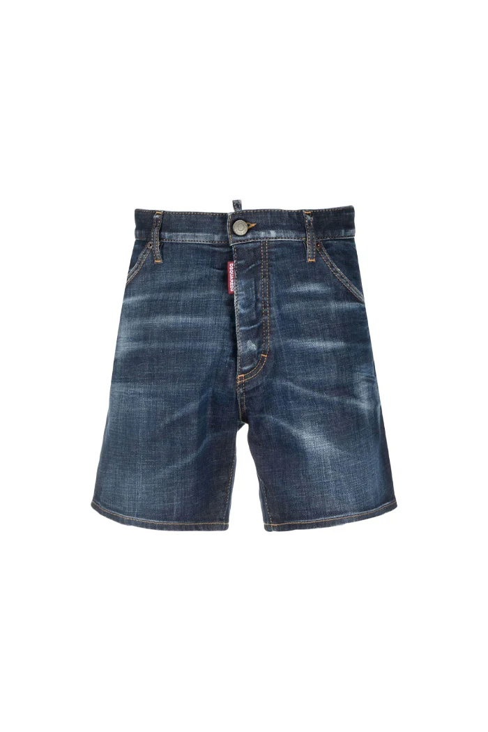 Dsquared2 loose-fit distressed denim shorts Jeans