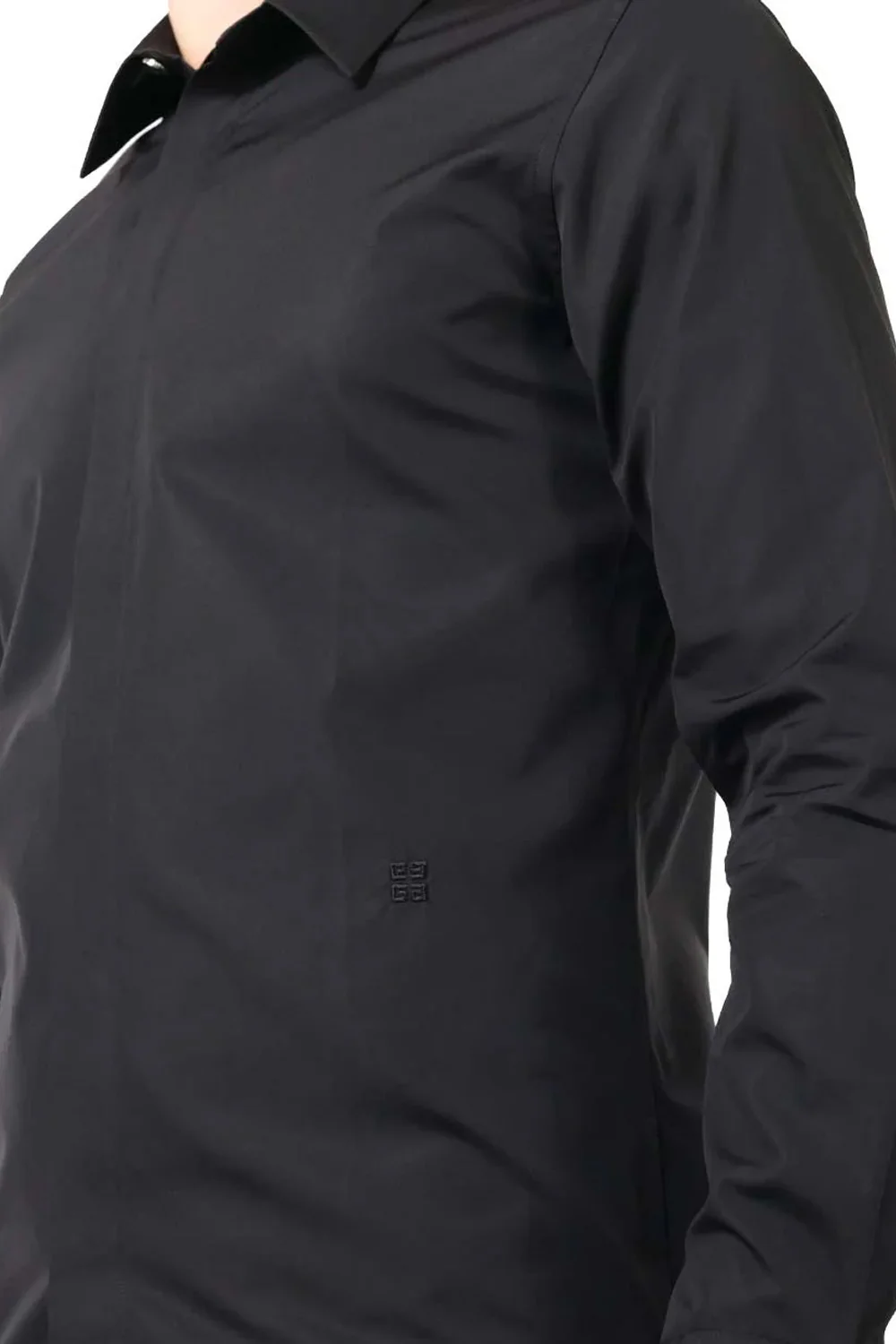 Givenchy 4G-embroidered cotton shirt black - Image 2