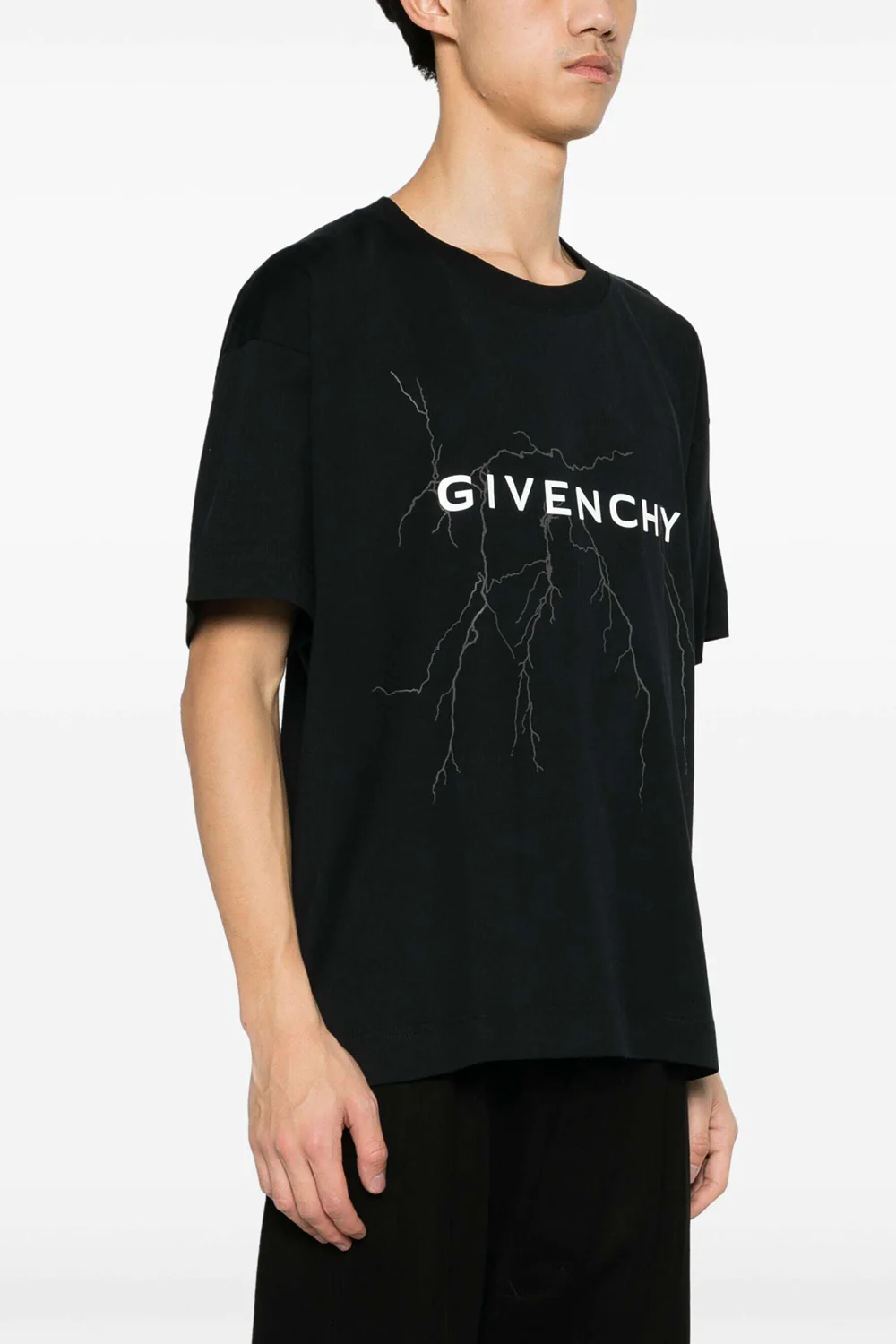 Givenchy logo thunder t-shirt in cotton - Image 3