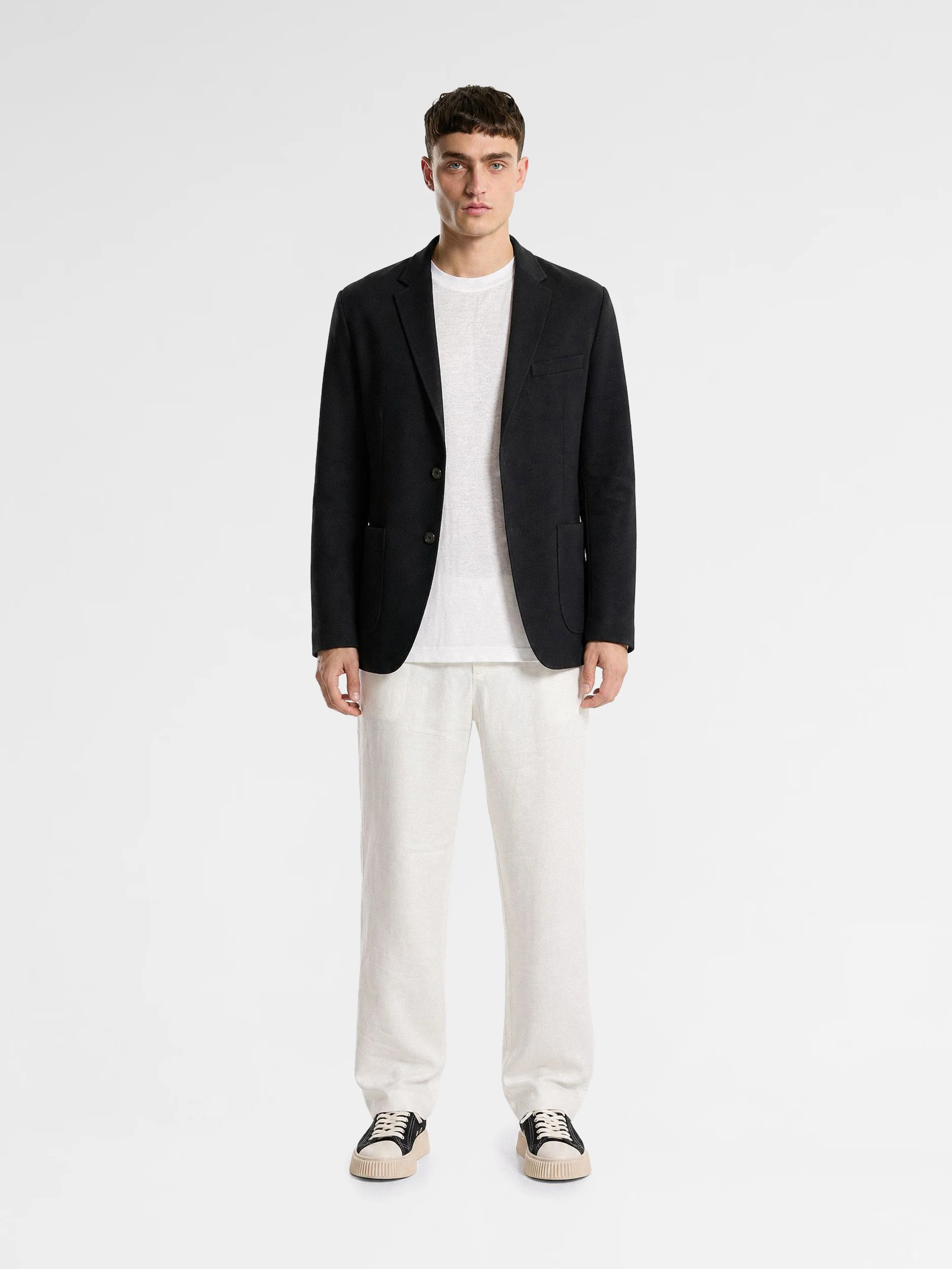 MAISON 9 PARIS Black Linen Blazer - Image 3
