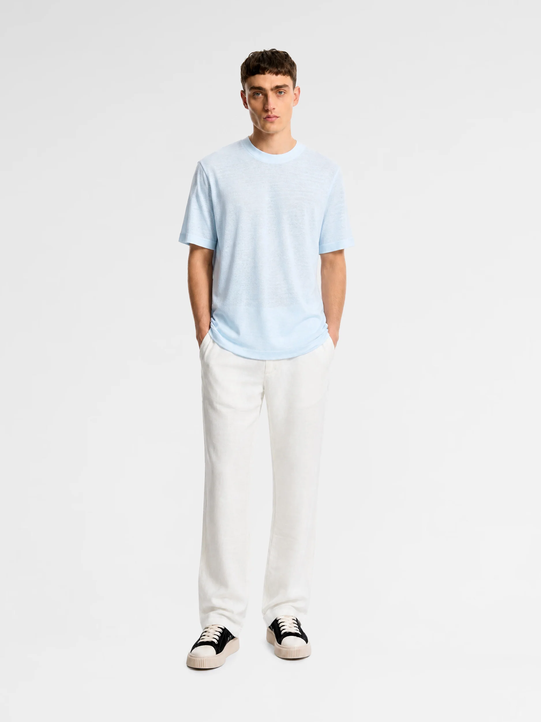 MAISON 9 PARIS Blue Soft Cotton T-Shirt - Image 3