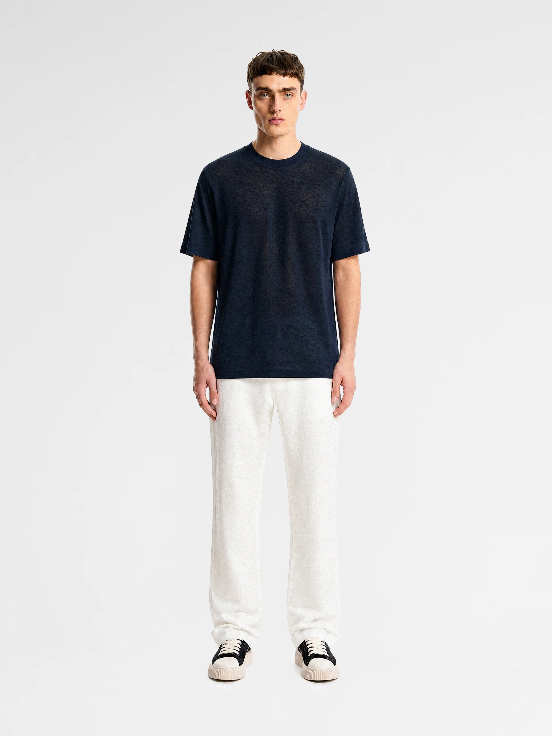 MAISON 9 PARIS Navy Soft Cotton T-Shirt - Image 3