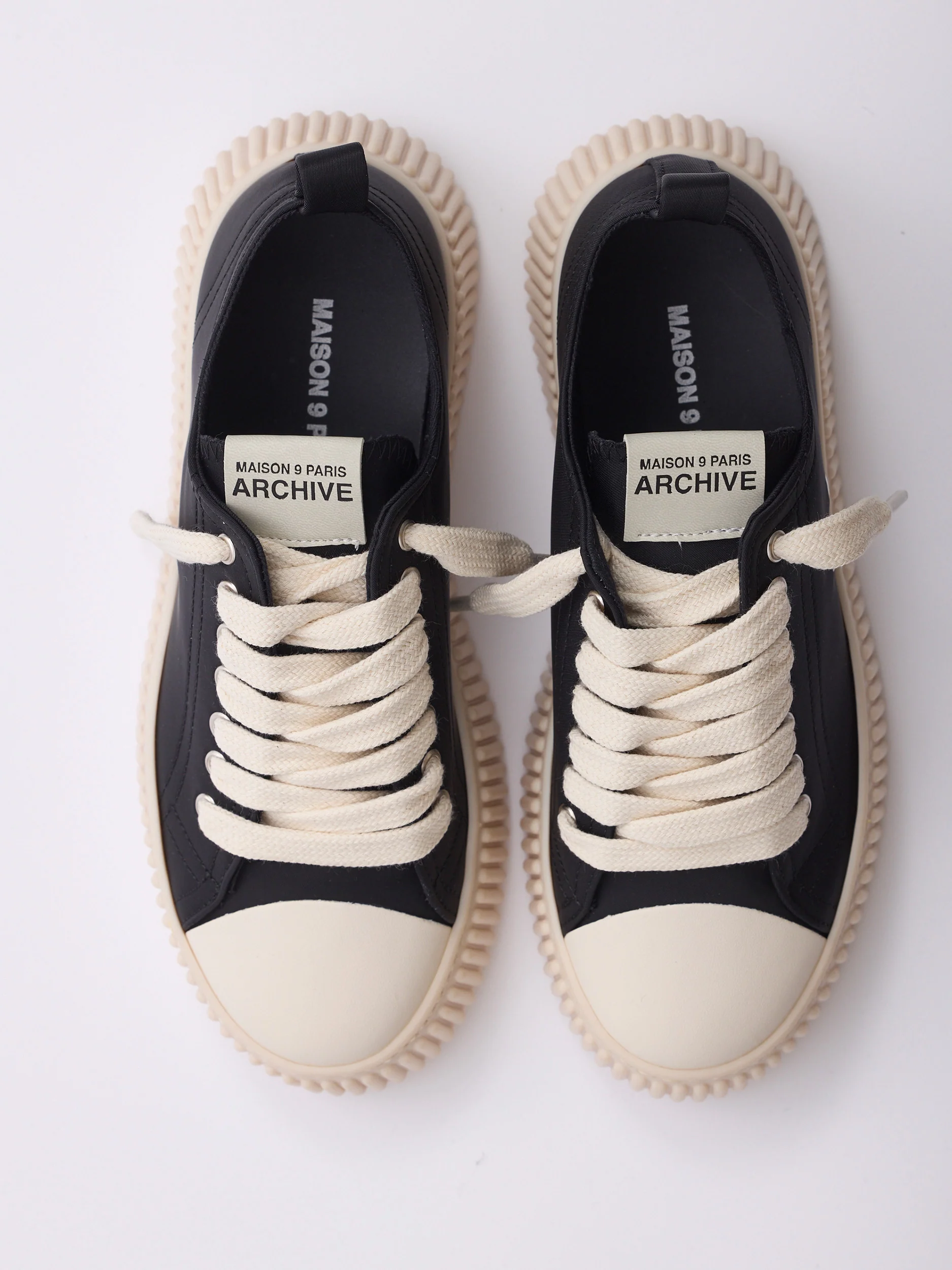 MAISON 9 PARIS Sneakers - Black Naylon - Image 5