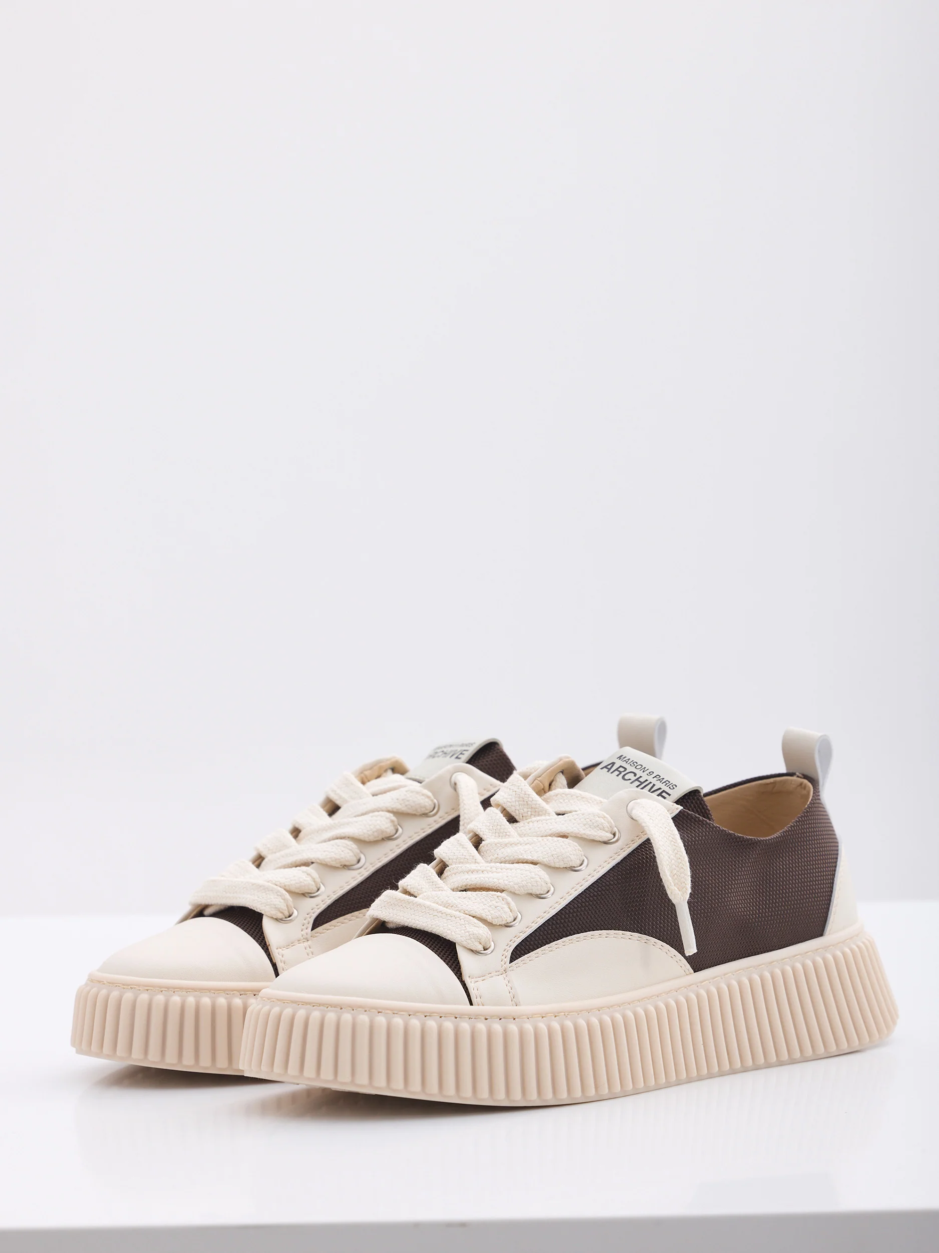 MAISON 9 PARIS Sneakers - Brown Mix/Suede Canvas - Image 2
