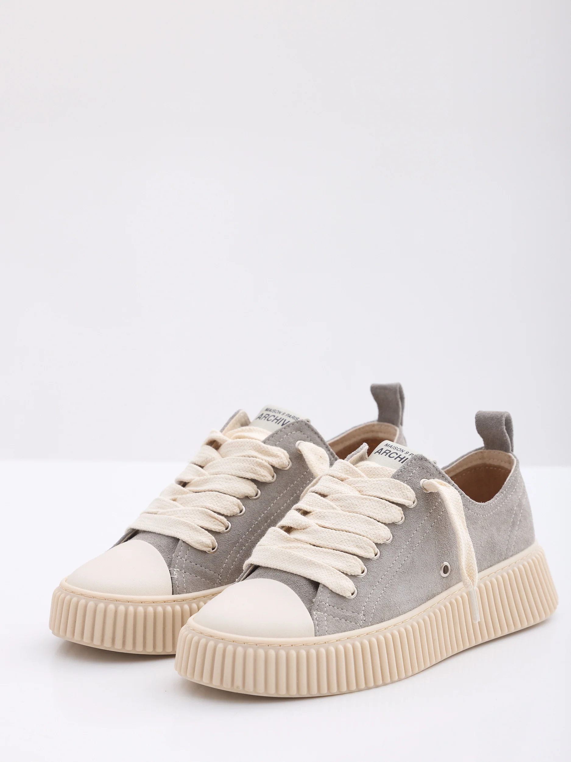 MAISON 9 PARIS Sneakers - Gray Suede Leather - Image 2