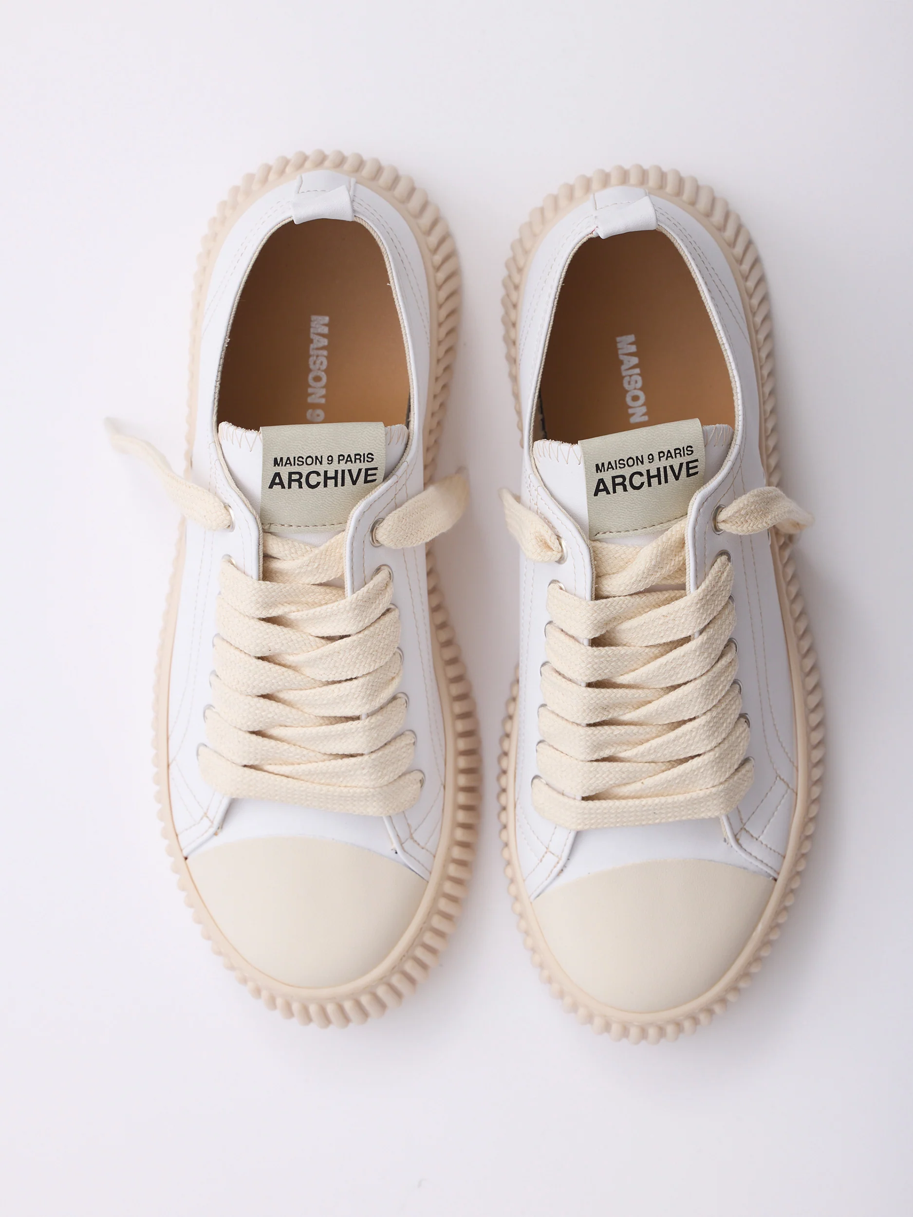 MAISON 9 PARIS Sneakers - White Leather - Image 5