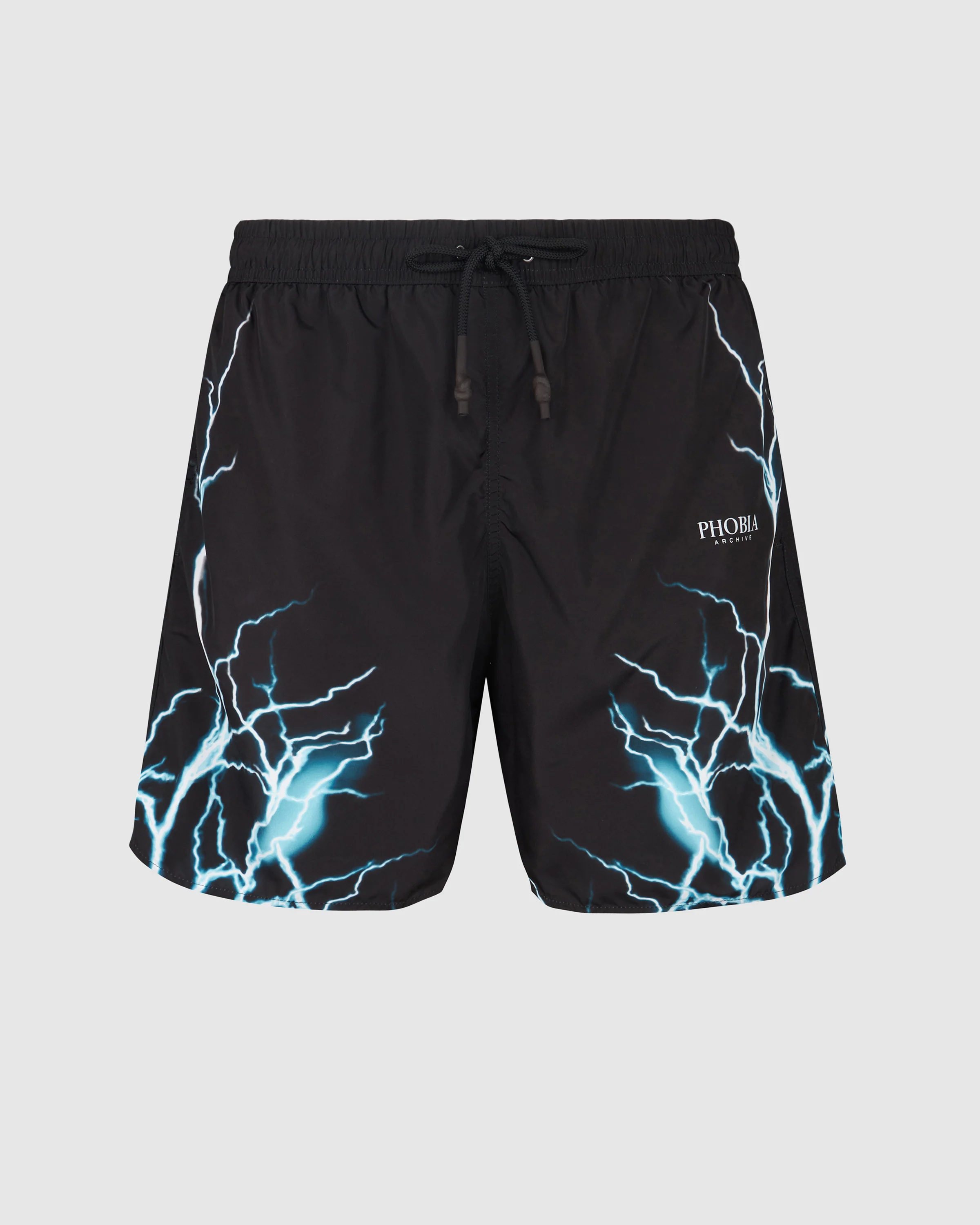 PHOBIA BLACK SWIMWEAR WITH LIGHTBLUE LIGHTNING