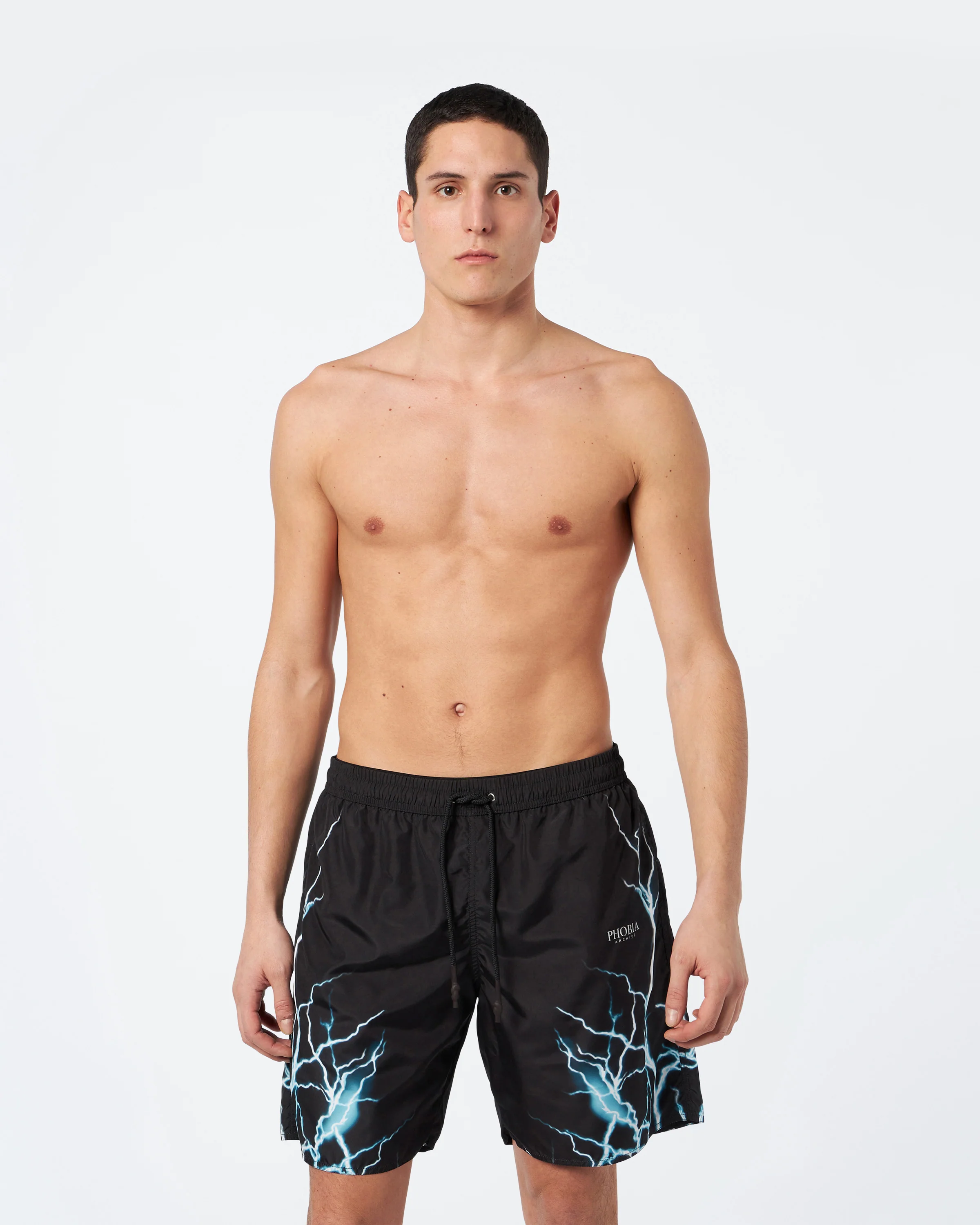 PHOBIA BLACK SWIMWEAR WITH LIGHTBLUE LIGHTNING - Image 2