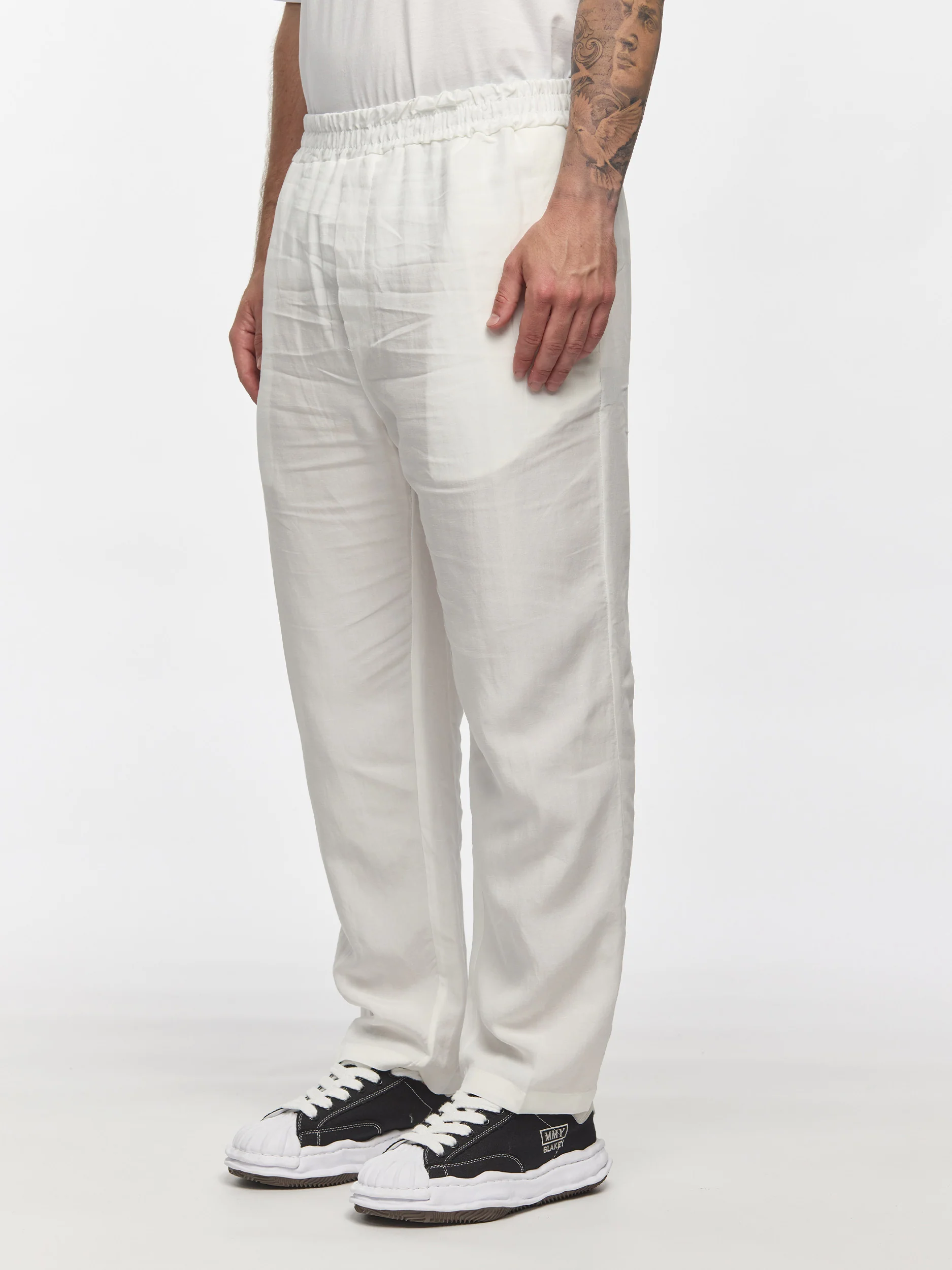 Prêt A Porter Linen Pants White - Image 4