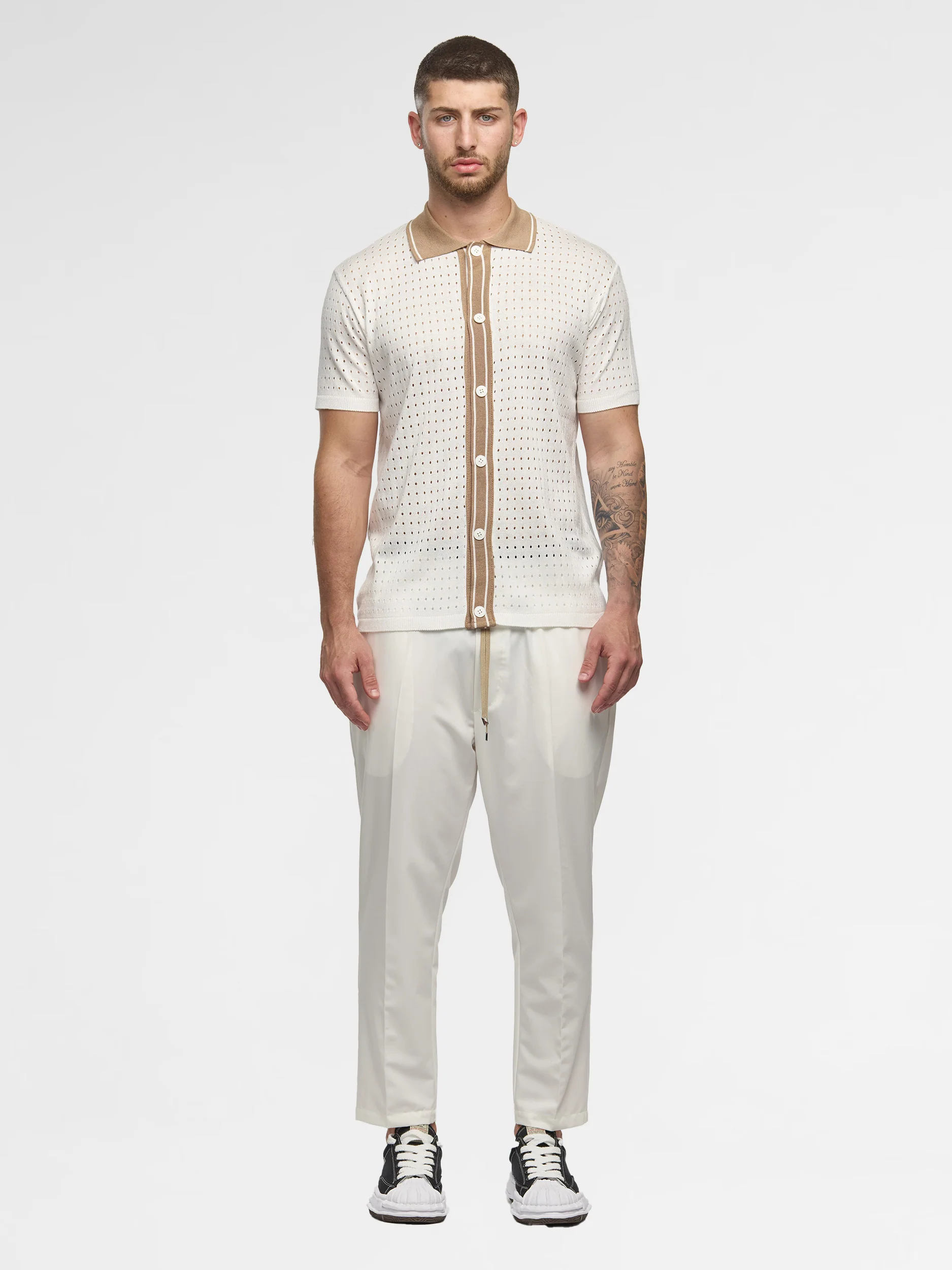 Prêt A Porter Short Sleeves Shirt White/Brown - Image 2