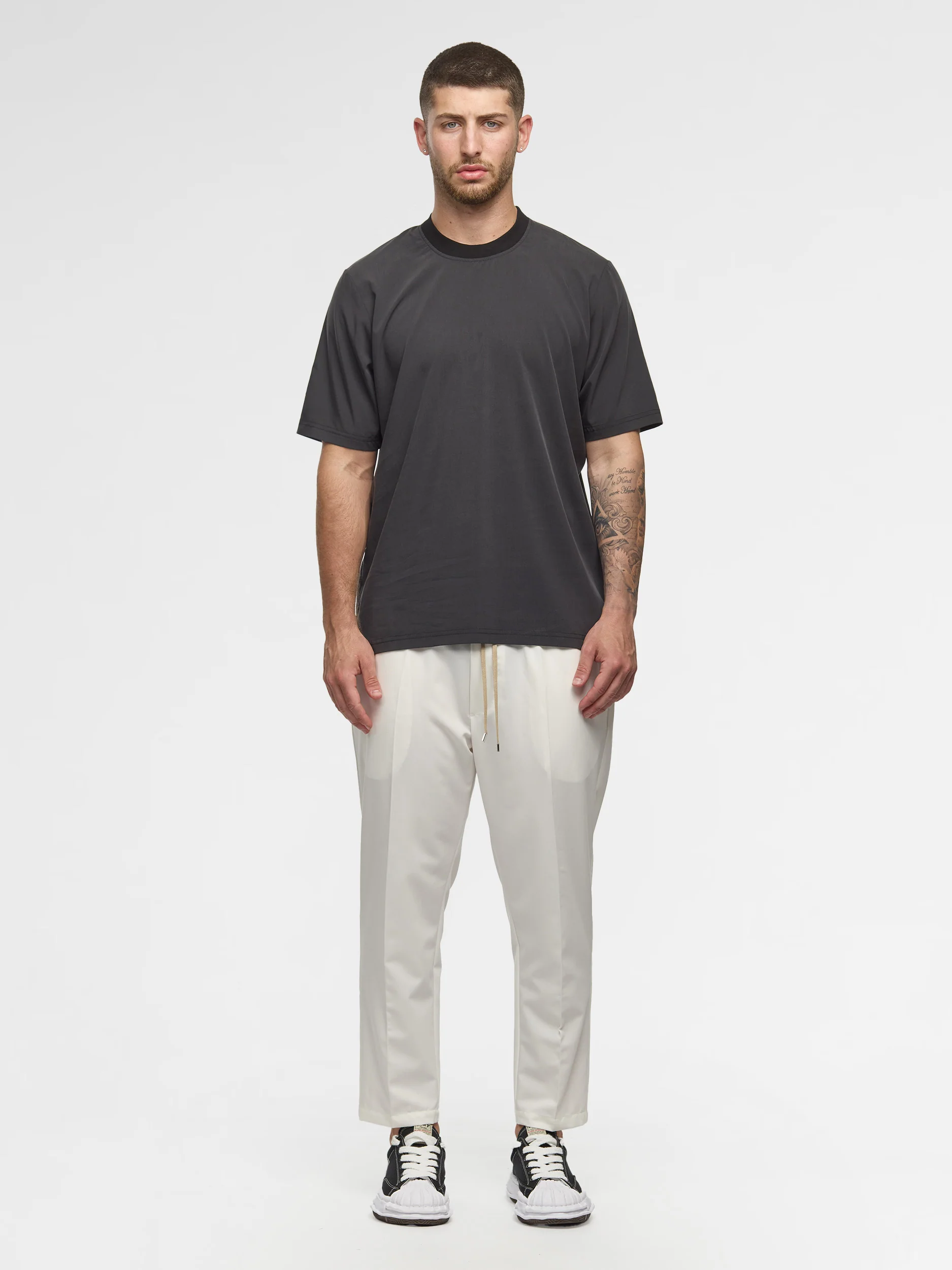 Prêt A Porter T-Shirt Soft Fabric Dark Grey - Image 2