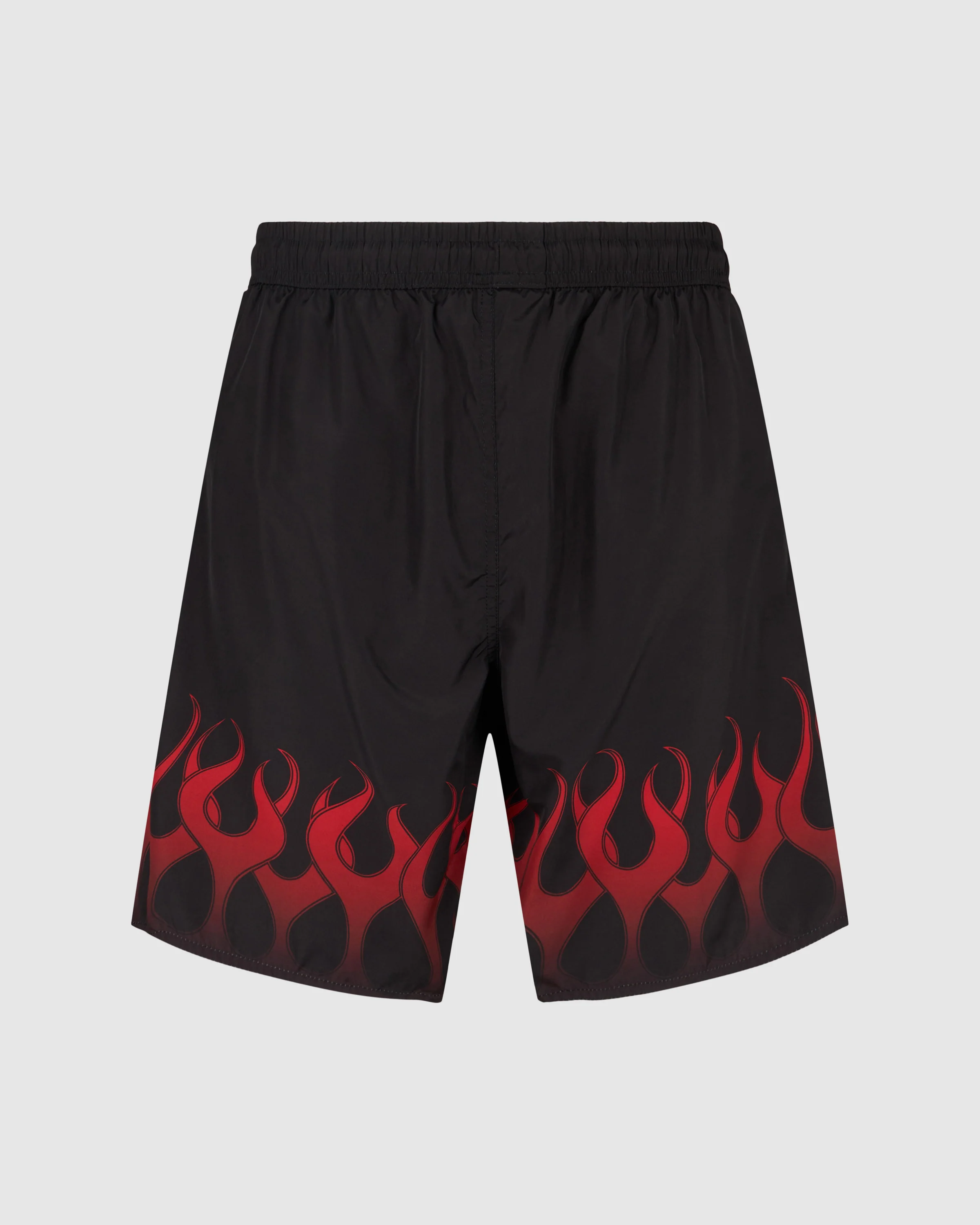 VISION OF SUPER BLACK SWIMWEAR WITH RED FLAMES - Image 2