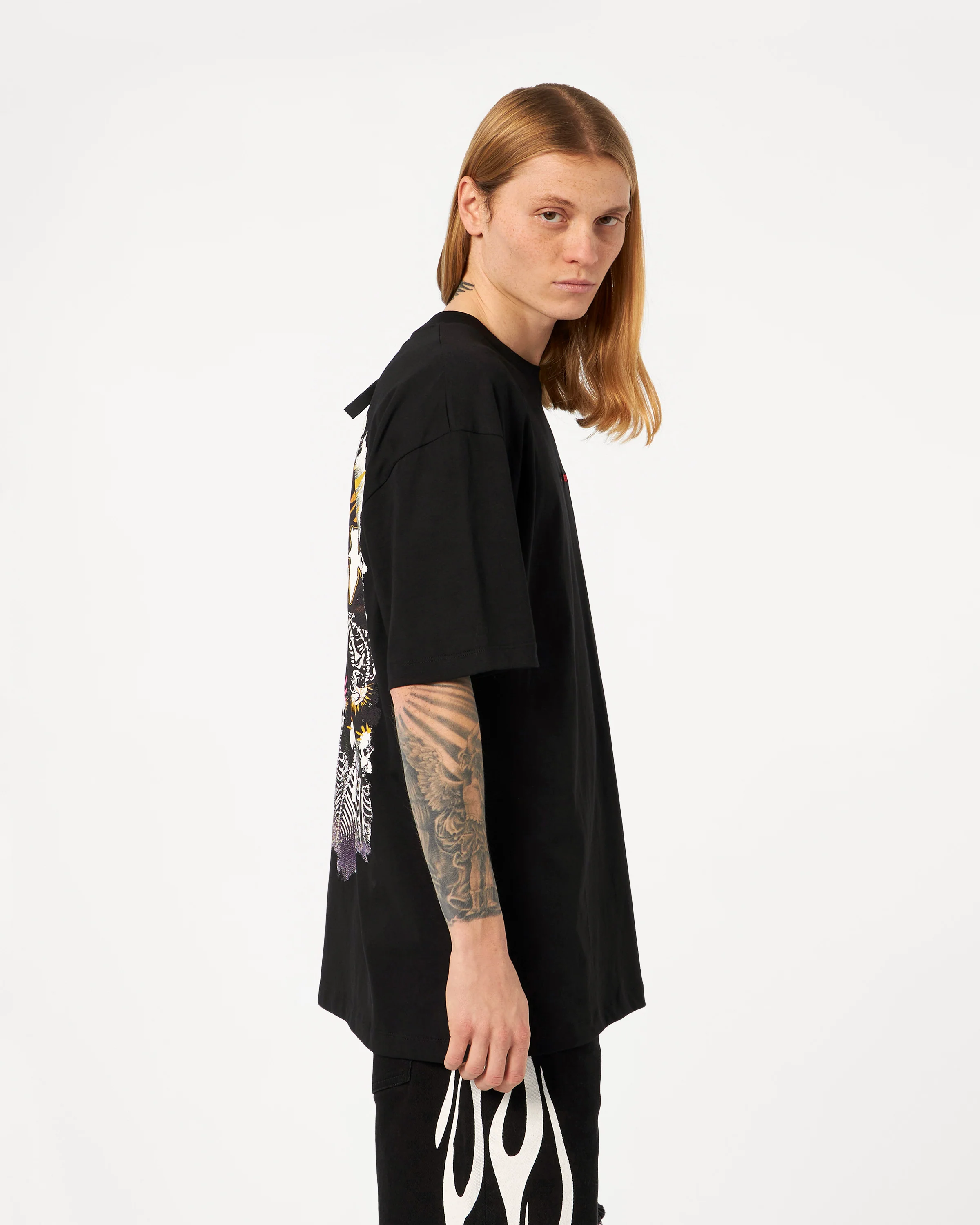 VISION OF SUPER BLACK TSHIRT WITH SKELETON PRINT - Image 4